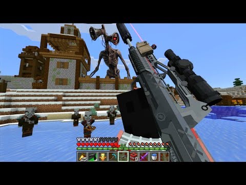 Pillagers Hired SIREN HEAD… So I DESTROYED Their Base With MODERN GUNS 😈💥