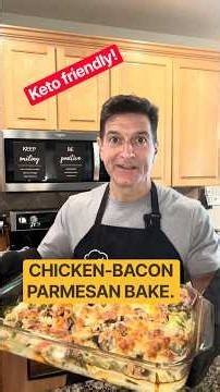 How to make a keto chicken-bacon parmesan dinner! (Delicious) #chickenparmesan #chickenrecipe
