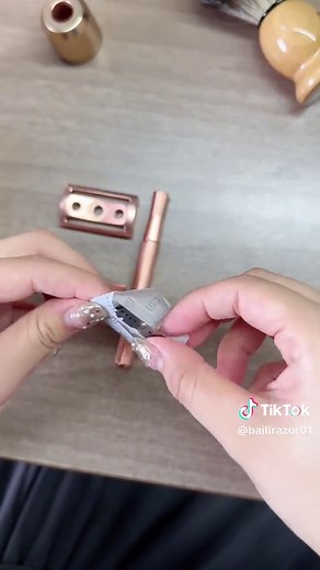 Assemble Your Eco-Friendly Rose Gold Safety Razor