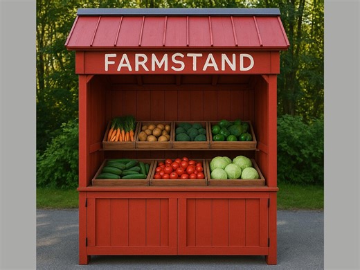 Roadside Farm Stand Build Plans | Farmers Market Stand DIY Guide (PDF Download) - Etsy