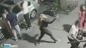Shocking moment female assassin shoots woman in head in Brooklyn