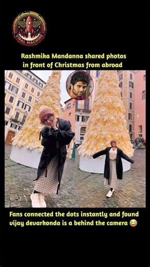 rashmika mandana shared images of infront Christmas tree🔥 #rashmikamandanna #trending #viral #shorts