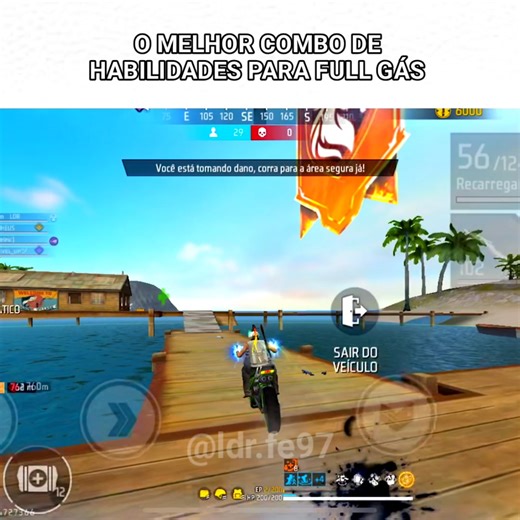 Melhor Combo de Habilidades para Full Gás em Free Fire