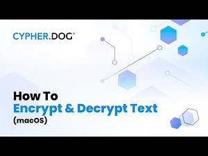 How To Encrypt & Decrypt Text (macOS)
