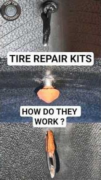 Tire Repair Kits - What Happens Inside the Tire ? #tirerepair #puncture #howitworks #internalviews
