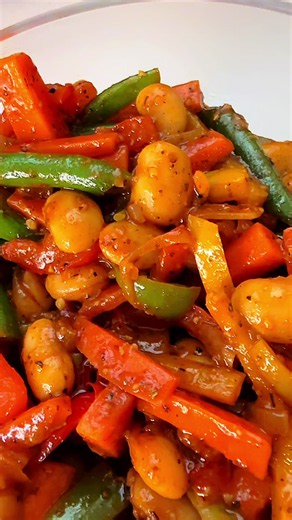 Green Beans and Carrots Sweet and Sour Recipe
