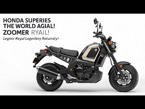 Honda is serious! The 2026 Zoomer 125 Royal completely shatters the conventional wisdom of scoote...