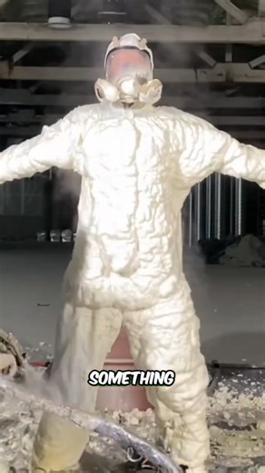 This Foam Doesn’t Burn — It Saves Life 🔥🧯 #shorts