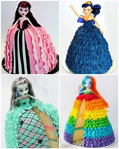 Doll cake ideas for little girl birthday party | MetDaan Cakes