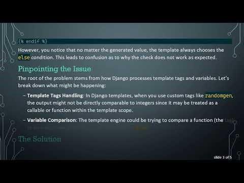 Solving the Issue of If Condition Not Working in Django Templates