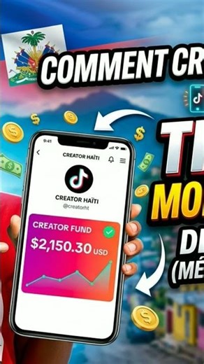 comment créer un compte tiktok monetisable depuis Haïti