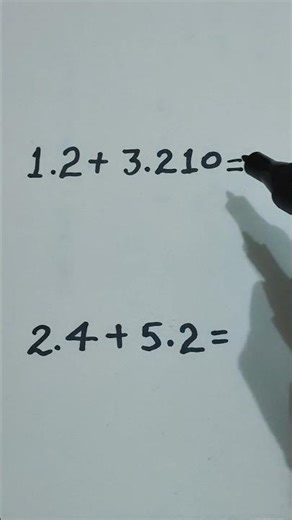 How to Add Decimal 😍✍️#maths #daily #mathematics #viral
