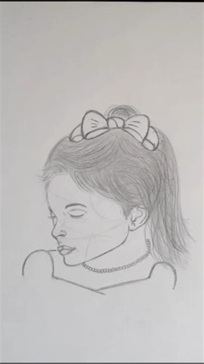 How to Draw a Female Head in 3/4 View (Step by Step Tutorial) #shorts #howtodraw #sketch