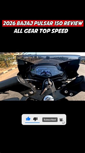 2026 BAJAJ Pulsar 150 Top Speed Test|| Led Headlight & Indicator Update🔥 #shortsfeed