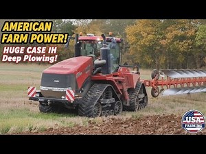 INSANE American Tractor Power! 🚜 Case IH 620 Quadtrac Deep Plowing Monster in Action 💪