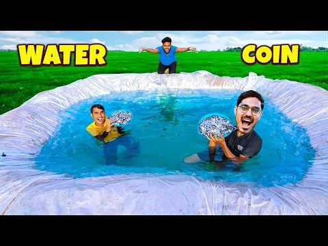 Underwater Coin Pickup Challenge Looser Will Take Laughing Gas😂🤣