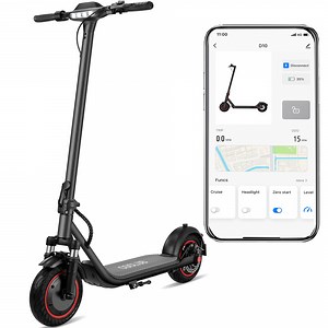 Adults Electric Scooter, 500W Motor up to 15 MPH,15 Miles Long-Range, 10" Solid Tires, Dual Braking Safety System, Folding Electric Scooter for Adults and Teens, Electric Transportation for Commuter