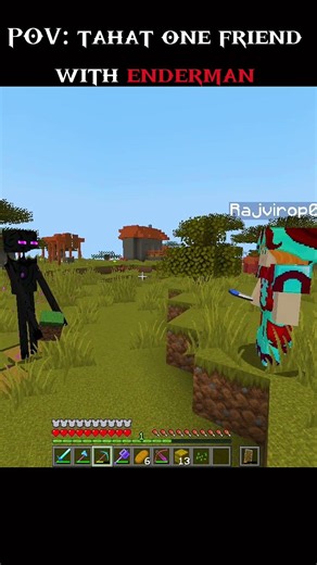 POV: That one friend with enderman 🗿🗿 #minecraft