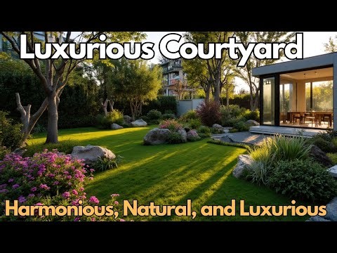 How to Arrange Plants to Create a Harmonious, Natural, and Luxurious Courtyard