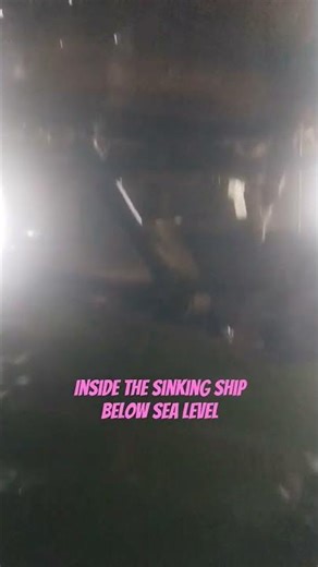 Inside the sinking ship #ship