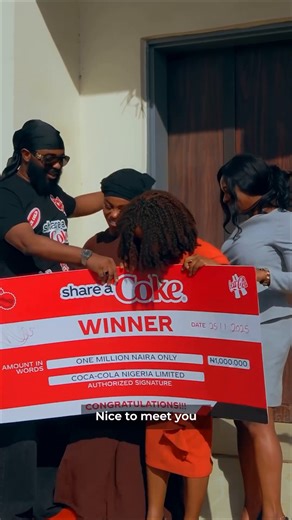 Big wins, bigger smiles! 🔥 Fresh millionaires have cashed out their share of ₦250M. Your turn to level up. Buy a 50cl Coke, drink, scan, and win. #ShareACoke #ShareACokeNG #ShareACocaCola #CocaColaNG | Coca-Cola