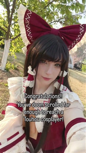 Which Touhou character should I do next? 🤔 #cosplay #touhou #touhouproject #hakureireimu #badapple