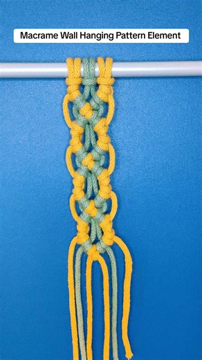 Macrame Wall Hanging Pattern Element . . . #easymacrame #wallhangingcraft #macrame #macramepattern #macramesimple #macrameknots #handmade #macramebasics #macramesimple #macrametutorial #macrameeasyknot