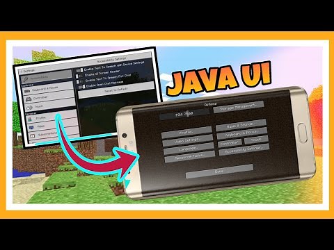 Minecraft Java in MCPE - Java UI