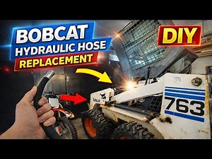 Bobcat 763 Hydraulic hose replacement DIY