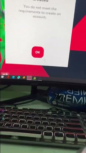 When valorant wont accept you to create account