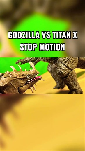 Godzilla vs Titan X | Stop Motion Animation