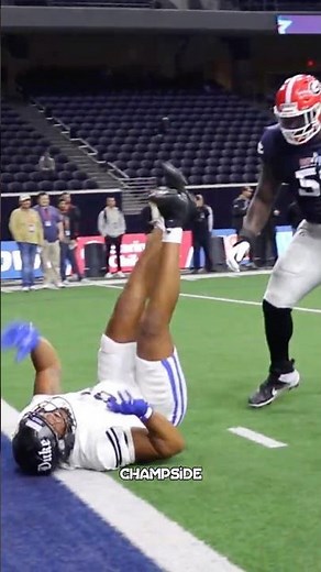 He got flipped on his head 😮 OL vs DL 1 on 1