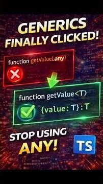 TypeScript Generics in 60 Seconds ⚡ | Tamil #shorts #ytshorts