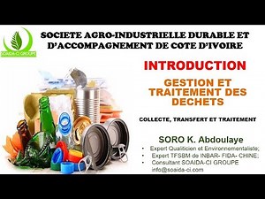 Introduction à la gestion des déchets