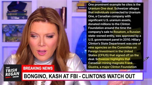 Top podcast and radio host Dan Bongino’s new appointment at the FBI has the Clinton family in absolute panic. | Trish Regan