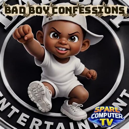 When the Bad Boy Logo Talks… You KNOW What Time It Is 💥 #sparecomputer