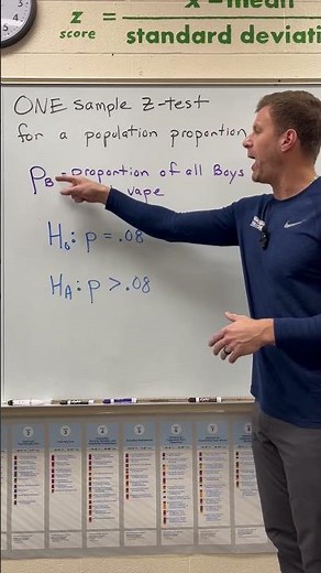 One sample z test for a population proportion PART 1 #apstats #apstatistics