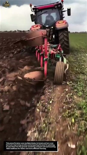 Insane Tractor Power Breaking Hard Soil in Seconds 😳🚜