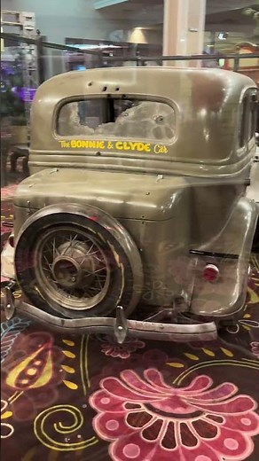 The real and infamous Bonnie and Clyde Death Car #history #Primm #newvegas