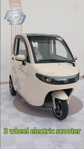 3 wheel enclose electric scooter electric tricycle