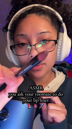 ASMR Lip Liner Roleplay with Your Roommate