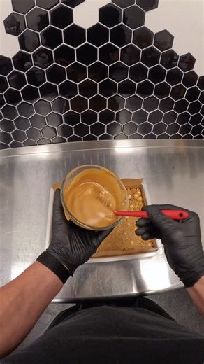 Respectively, Spatulation Ratings: 92/100 - Biscoff 87/100 - M&M 78/100 - Happy Hippo 63/100 - Double Decker Thoughts? Also the smaller bowls, they’re way easier to spatulate.. #foodasmr #easyrecipe #baking #foodlover | Tott brownies