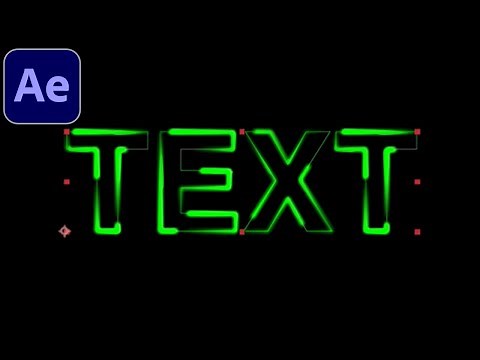 Adobe After Effects CC Tutorial: Animated Neon Text Stroke Vegas Effect (How to)