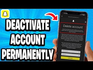 How To Deactivate Snapchat Account Permanently
