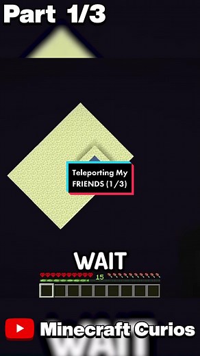 Yt: Minecraft Curios | Video : Teleporting my Friends into the Void | Part 1/3 #minecraft #minecraftcurios #mcyt #dreamsmp #lifesteal #fyp #smp