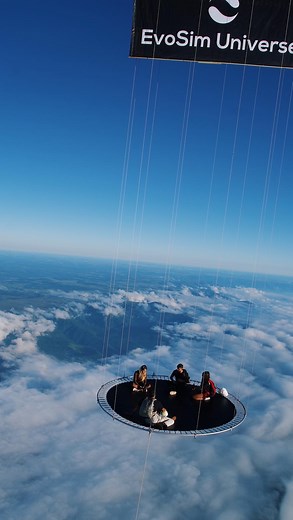 Yasmin Xavier | The world’s highest trampoline 🩵 | Instagram