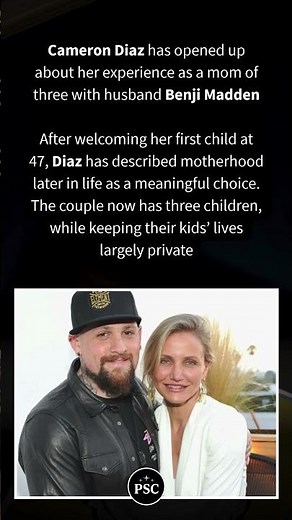 Cameron Diaz Opens Up About Being a Mom of Three