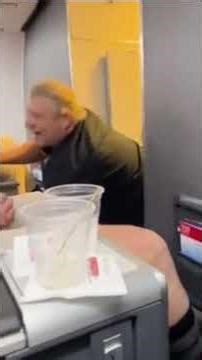 MAGA Male Karen has a Racist Tantrum, Threatens to call ICE on Flight Attendant shorts