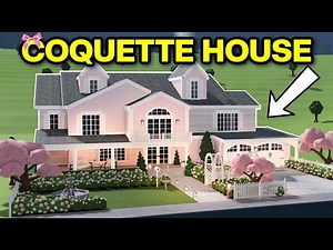 I Built a COQUETTE / PINK Themed HOUSE in Bloxburg