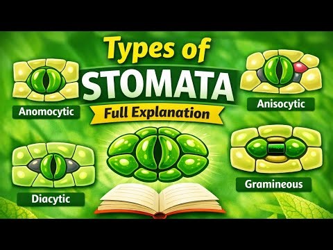 Different Types of Stomata with Examples & Diagrams | Biology